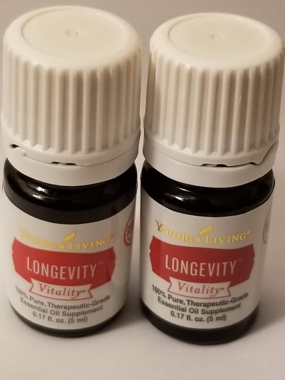$48.02 Young Living 2x Lot Longevity Vitality 5mL Essential Oil YLEO YL New